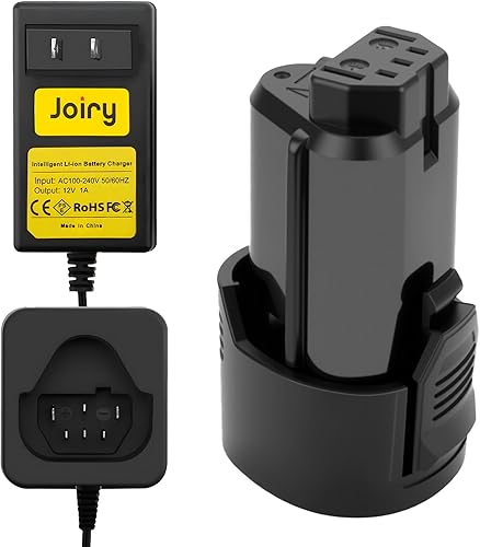 Joiry Batería de repuesto de iones de litio de 12V 2.5Ah compatible con Ridgid R82048 R82049 130446011