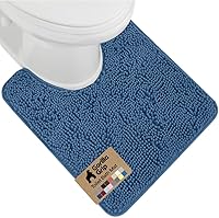 Vista 35 de GORILLA GRIP Alfombra de Baño 44x26, Chenilla Suave Absorbente, Tapetes de Microfibra de Secado Rápido, Respaldo de Goma Lavables Alfombras de Ducha