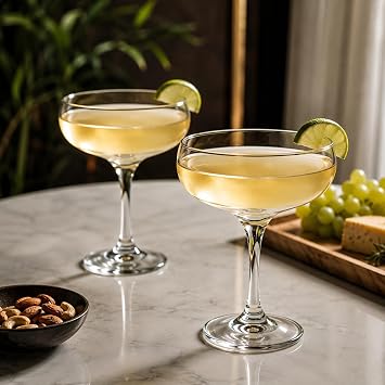Margarita Barda  Seti,  effaf Cam, 2li Kokteyl Kadehi Martini Barda  Bula k Makinas nda Y kanabilir Dayan kl  Cam Daiqivi Frozen Sunumlar