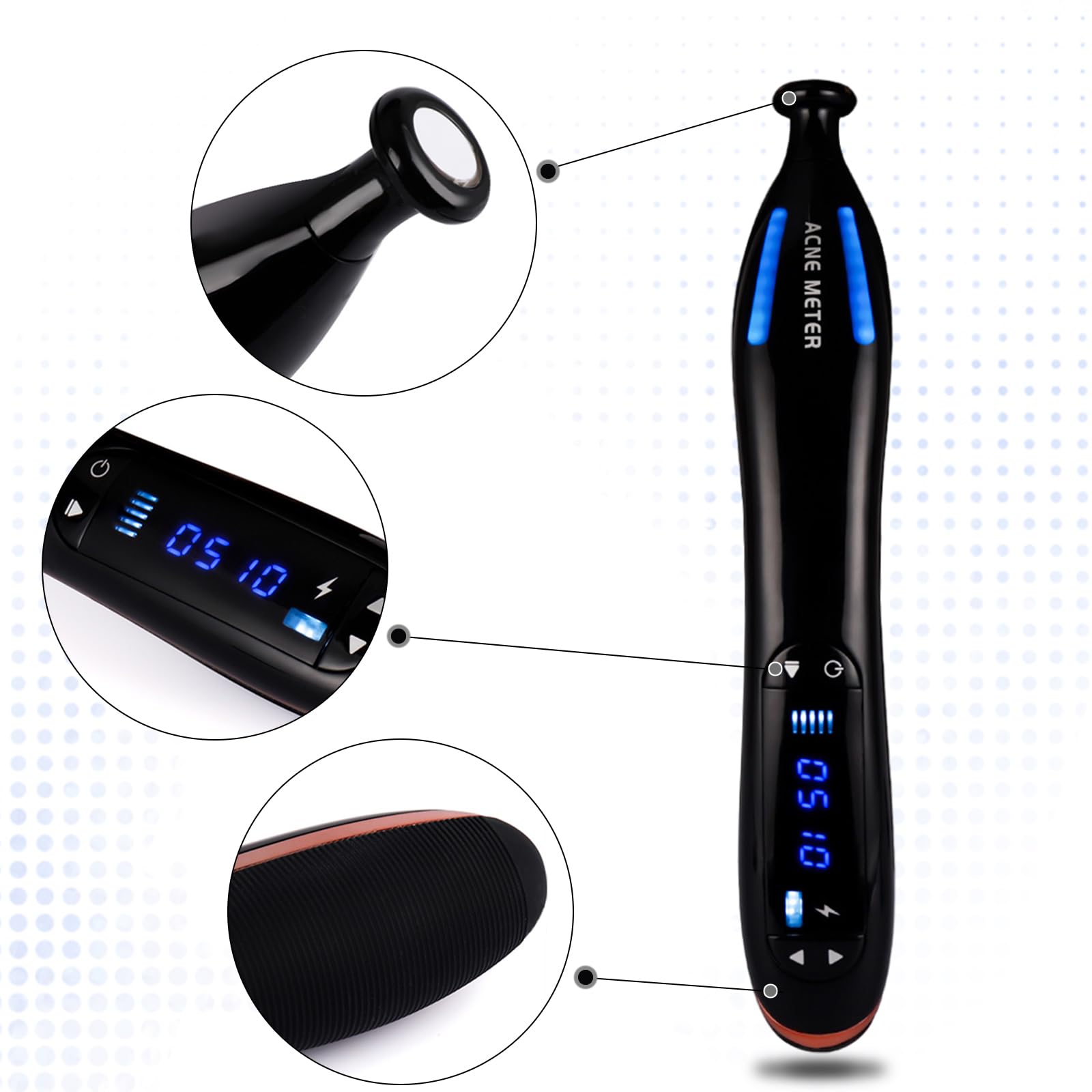 Plasma Pen Professional für Aknebehandlung – Professionelles Hautpflegegerät zur Entfernung von Aknenarben, Porenverfeinerung & Gesichtslifting, Tragbares Beauty-Gerät mit USB-Ladefunktion
