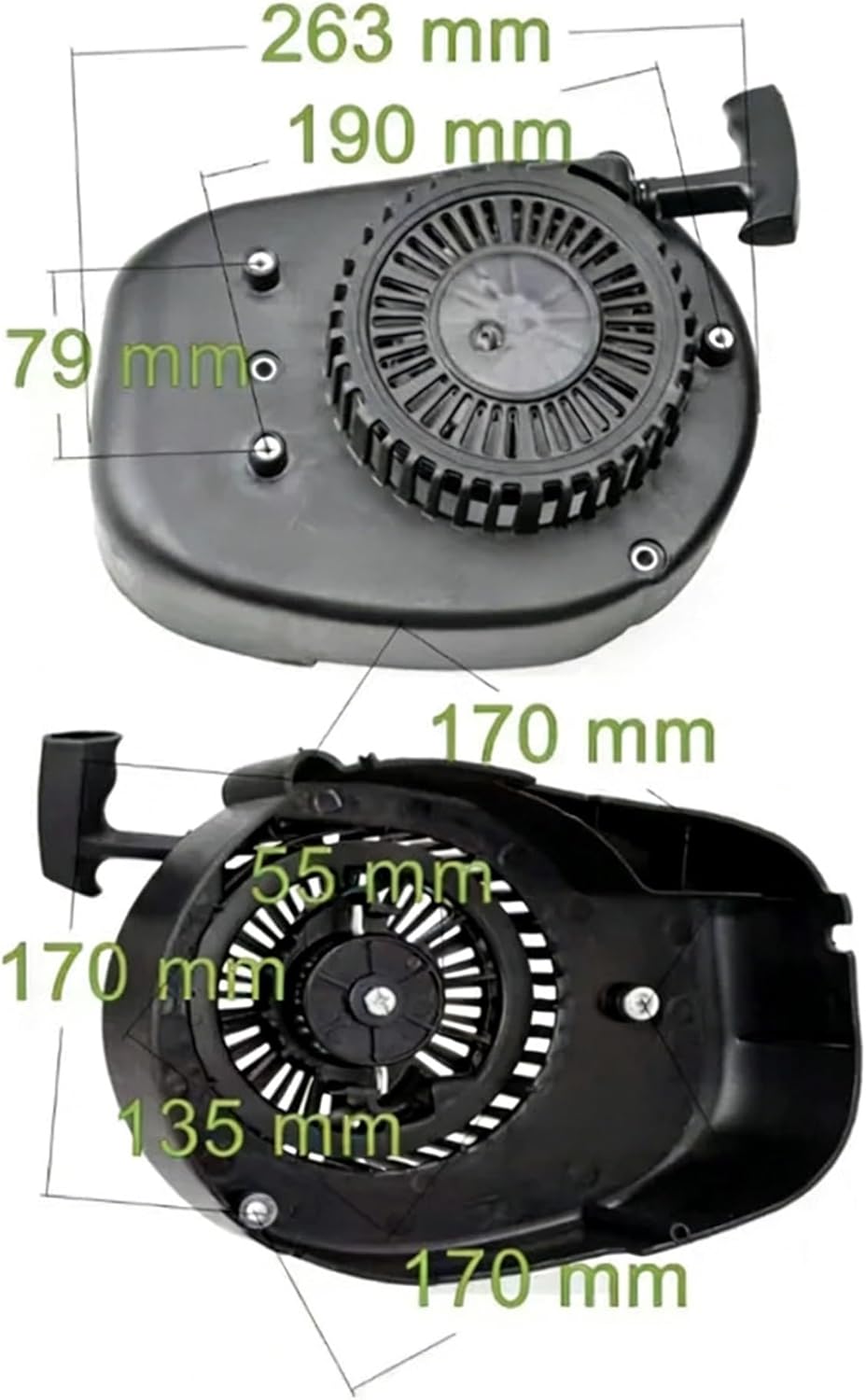 Pull Start Recoil Starter Fit for LC1P68FA LC1P70F 1P70FA 196CC Avviatore Per Motore