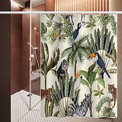 Rideau de douche 240x200 cm anti-moisissure en polyester lavable - 5