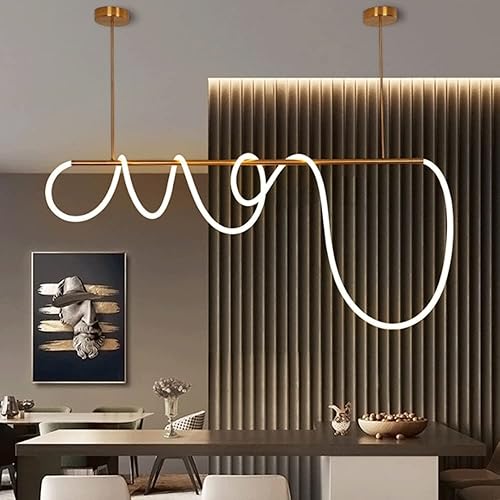 Candelabro de comedor, candelabro de tubo de silicona LED, lámpara minimalista moderna para interiores, lámpara de dormitorio, lámpara decorativa de