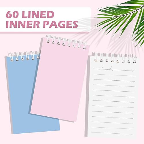 Miniatura 3 de Ddaowanx Cuadernos pequeños, bloc de notas en espiral de bolsillo de 3 x 5 pulgadas con páginas rayadas, el pequeño cuaderno perfecto para