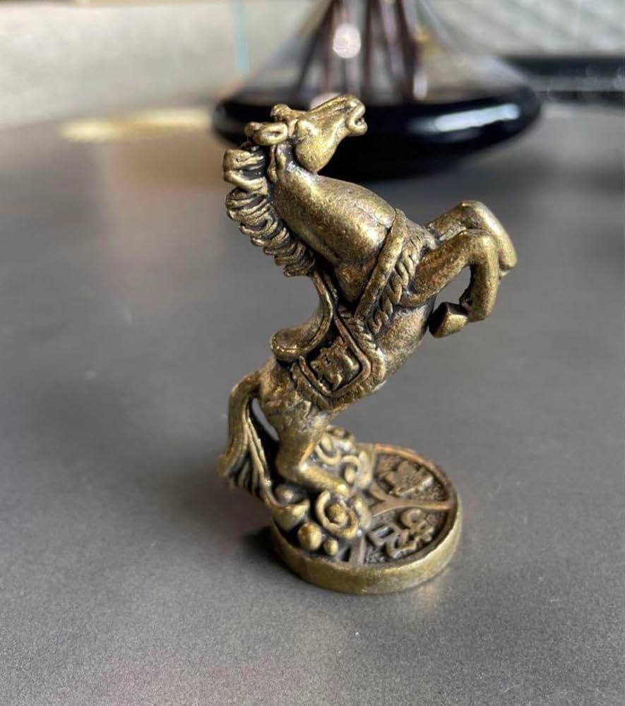 真鍮　馬　レトロ置物 並行輸入品】 豪華 極希少 アンティーク 馬 置物 レトロ オブジェ 工芸