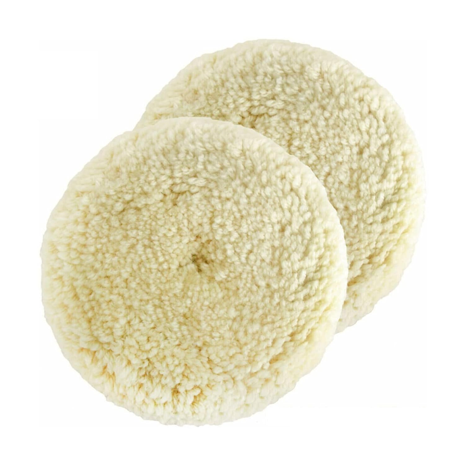 2pcs Polishing Pads Natural Wool Buffing Pad Kit Polishing Disk for