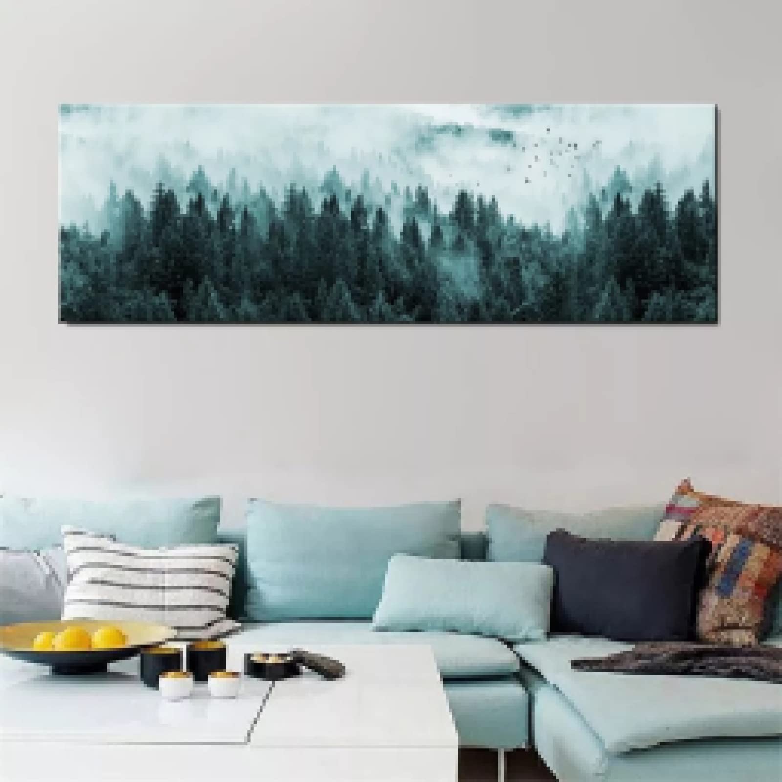 Brouillard Sauvage Arbre Toile pour Rénover un Mur Vide sans Effort