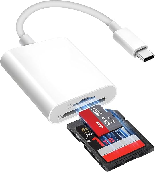 SDカードリーダー sdカード タイプc リーダー 【2026新登場】 Type-C メモリカードリーダー 2in1 SD/TFカード 変換アダプタ OTG機能 設定不要 高速伝送 双方向転送 写真/ビデオ/ファイル iPhone17用 カードリーダー iPhone16/15用 タイプC スマホ/MacBook/PC/Galaxy/Android/USB Cなど機器に適用 - 1