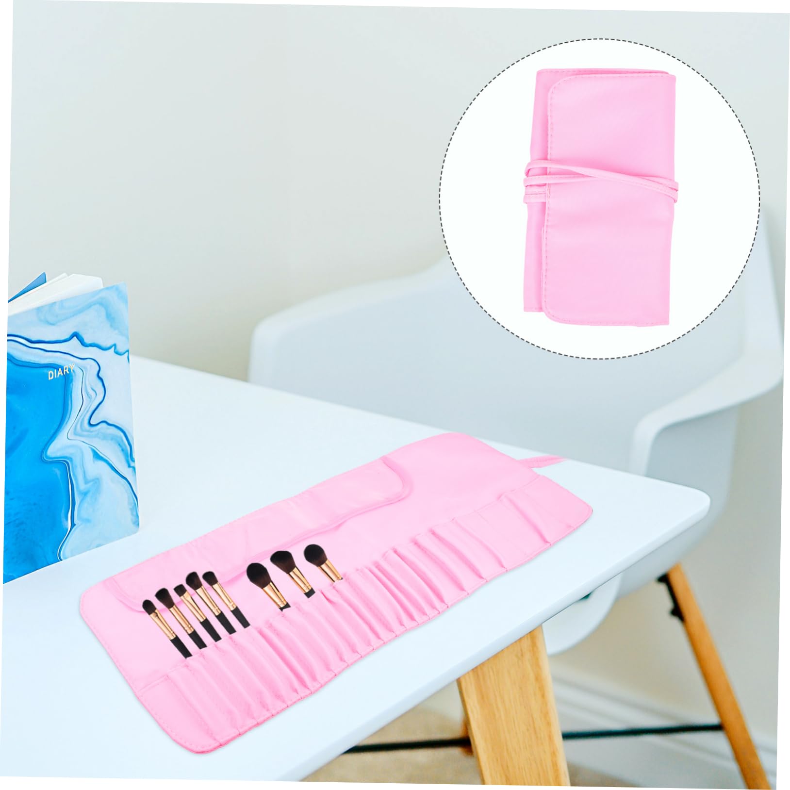 Didiseaon 3pezzi Organizer Per Pennelli Trucco Da Viaggio Borsa Cosmetica e Portatile Capacità Per Lip Gloss e Utensili Per Nail Art