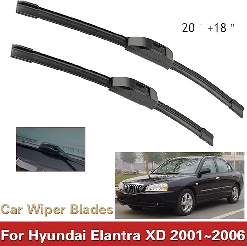 Miniatura 2 de Escobillas de limpiaparabrisas delantero compatibles con Hyundai Elantra XD 2001-2006, limpiaparabrisas para ventana, automóvil, cepillos de lluvia