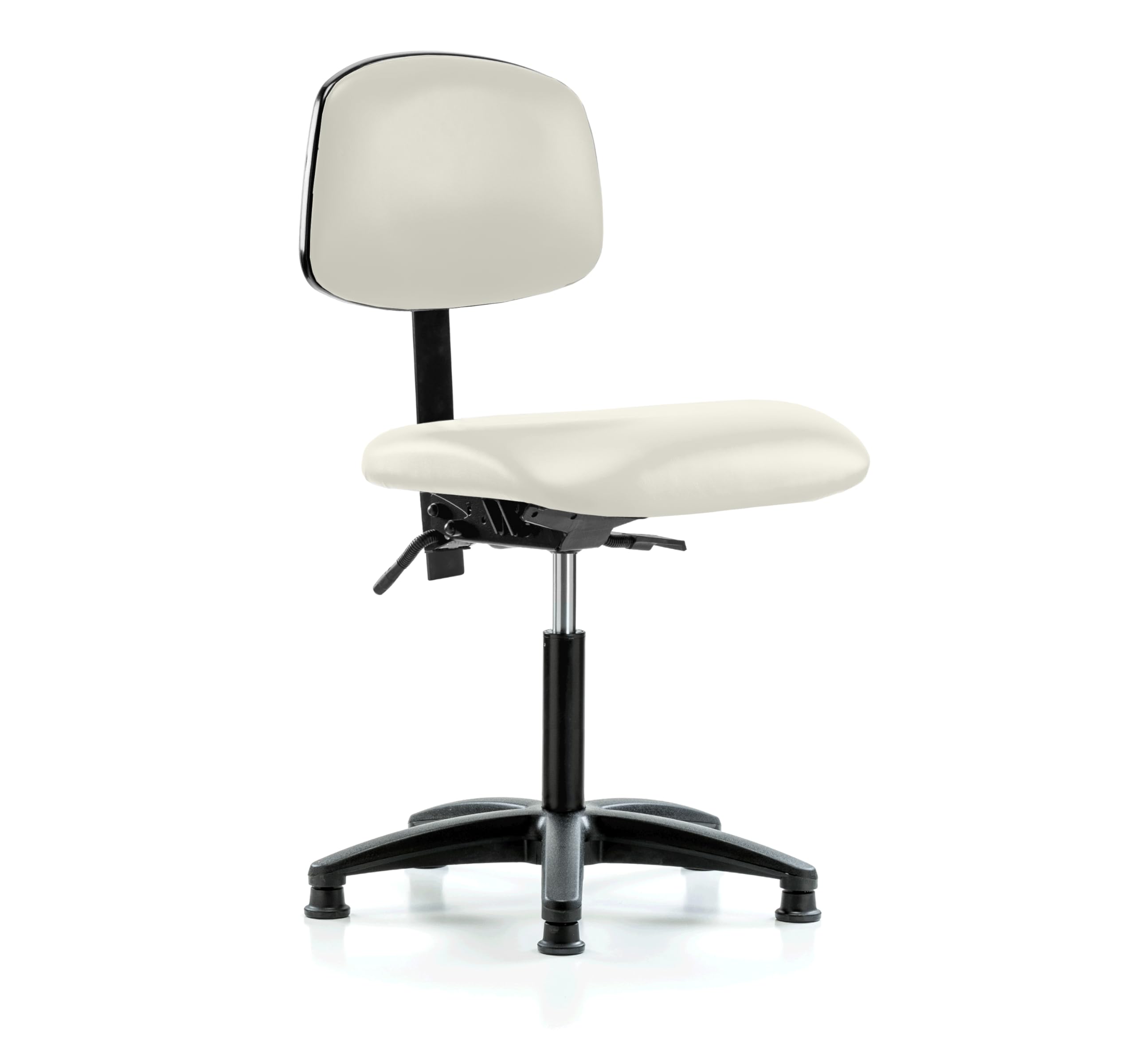 Perch Stationary Lab Chair with Adjustable Back Support | Medium Bench Height 20-27