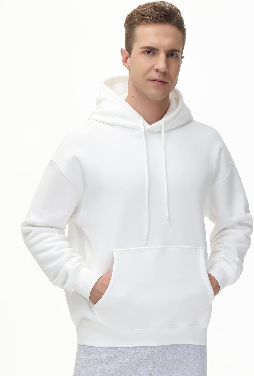 THE GYM PEOPLE Men's Fleece Pullover Hoodie Loose Fit Hooded Sweatshirt image 4
