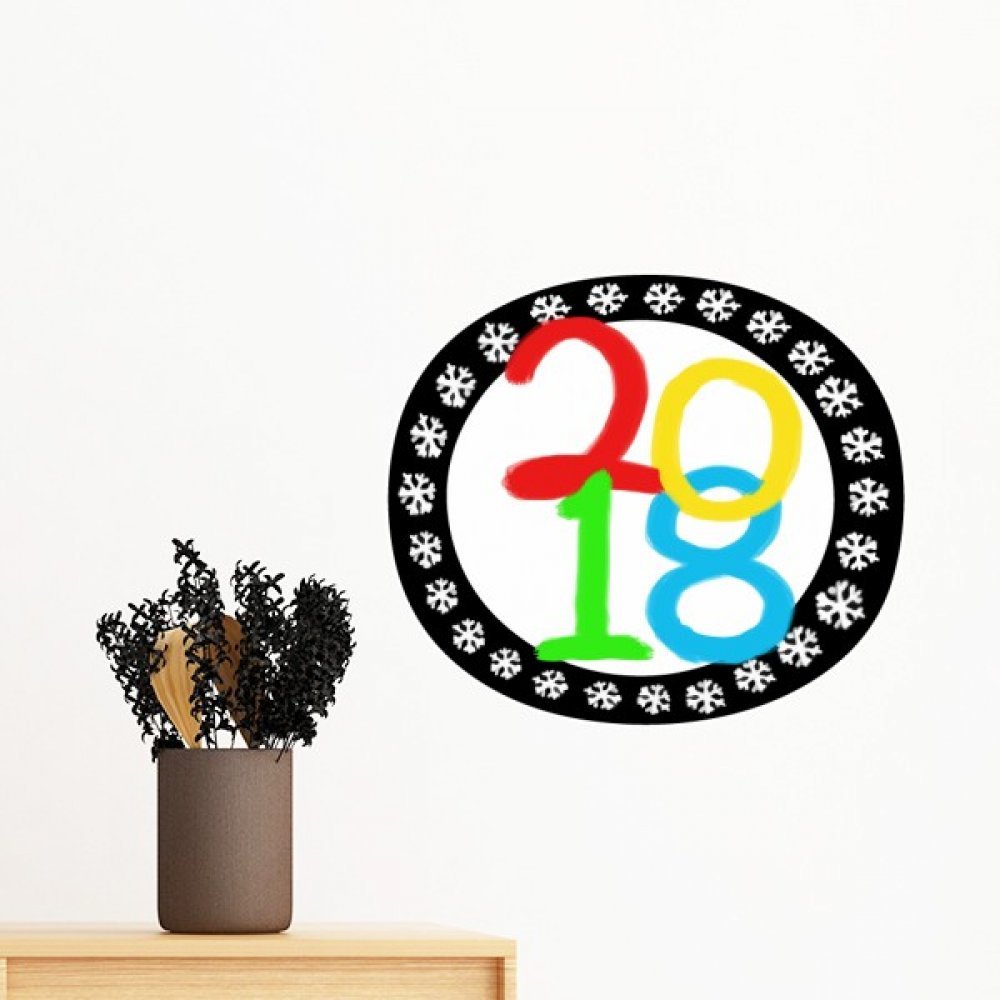 Sticker flocon de neige amovible 80cm pour égayer une pièce sombre facilement