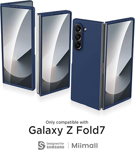 Miniatura 2 de Miimall Funda para Samsung Galaxy Z Fold 7 con protector de pantalla, la funda más delgada y resistente para Galaxy Z Fold 7 antihuellas, a prueba