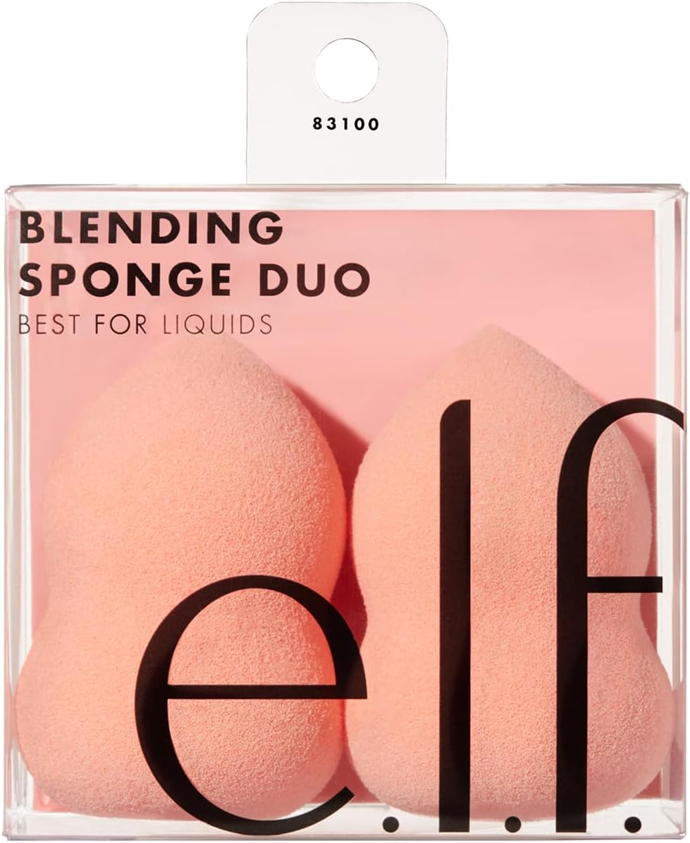 Dúo de esponjas para mezclar, esponjas de maquillaje de múltiples caras para mezclar fácilmente el corrector, la base, el contorno y más, veganas y libres de crueldad animal