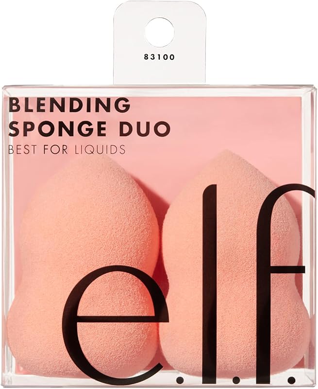 Dúo de esponjas para mezclar, esponjas de maquillaje de múltiples caras para mezclar fácilmente el corrector, la base, el contorno y más, veganas y libres de crueldad animal