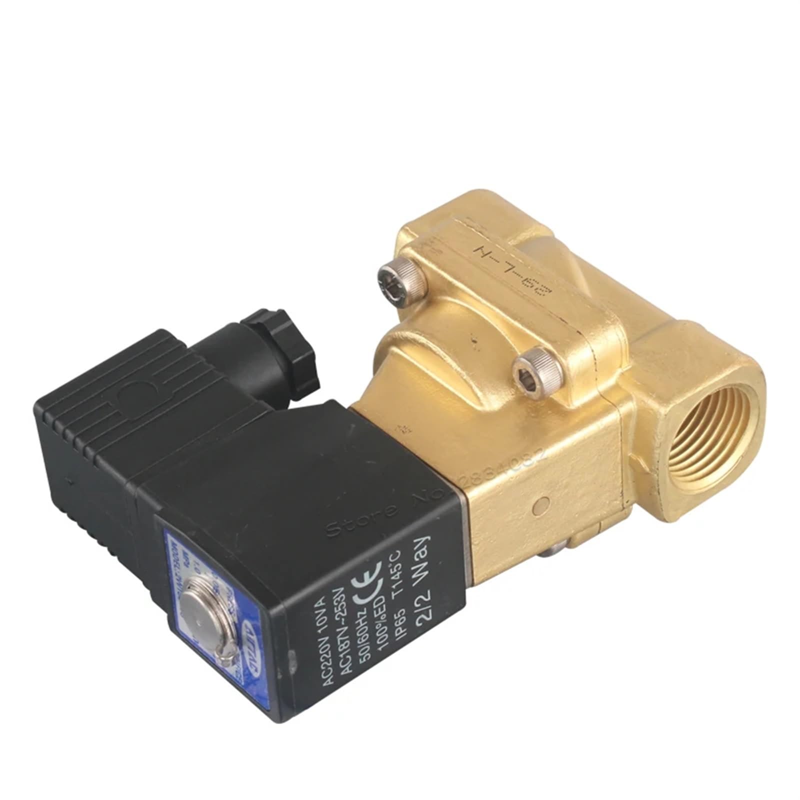 Électrovanne pneumatique 1/2 pouce étanche IP65 pour circuit d'eau et air comprimé