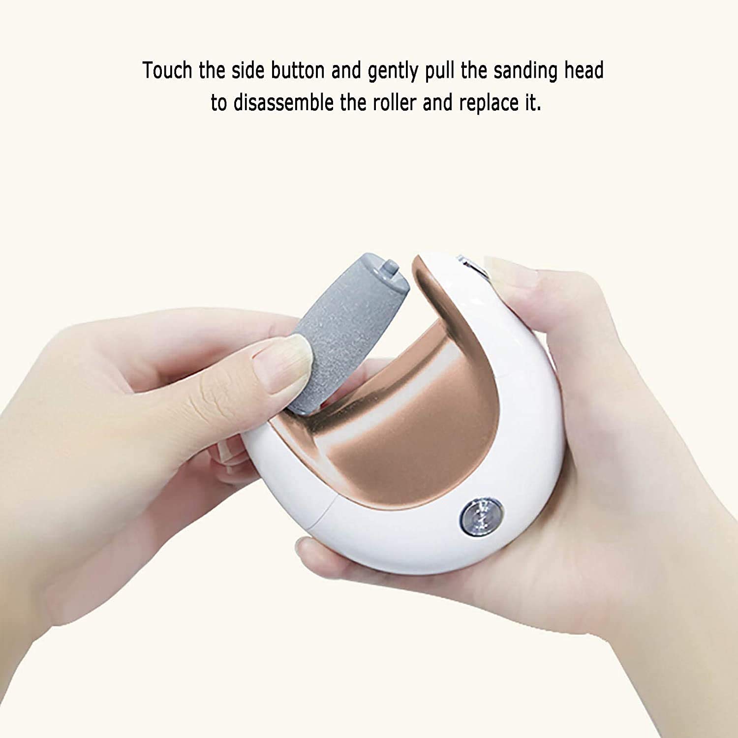 Removedor de Callus para los pies Electronic File Pedicure Herramientas de pedicura con 2 Cabezales de molienda Profesional Electric Dry Dut Hard Skin Skin Smally Kit con Mojado