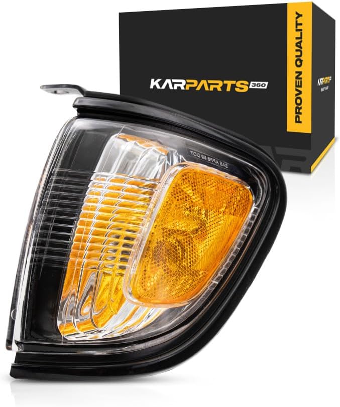 For Toyota Tacoma 2001 2002 2003 2004 Side Marker Light Assembly Driver And Passenger Side | Pair | Black(209) | TO2520163 TO2521163