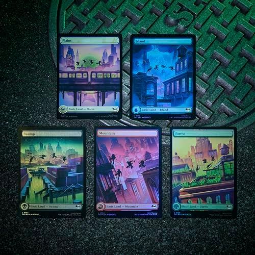 Magic: The Gathering | Teenage Mutant Ninja Turtles - Bundle | 9 Play Boosters, 30 Lands, Foil Alt-Art Promo Card + Exclusive Accessories | Collectible Trading Card Game — view 4