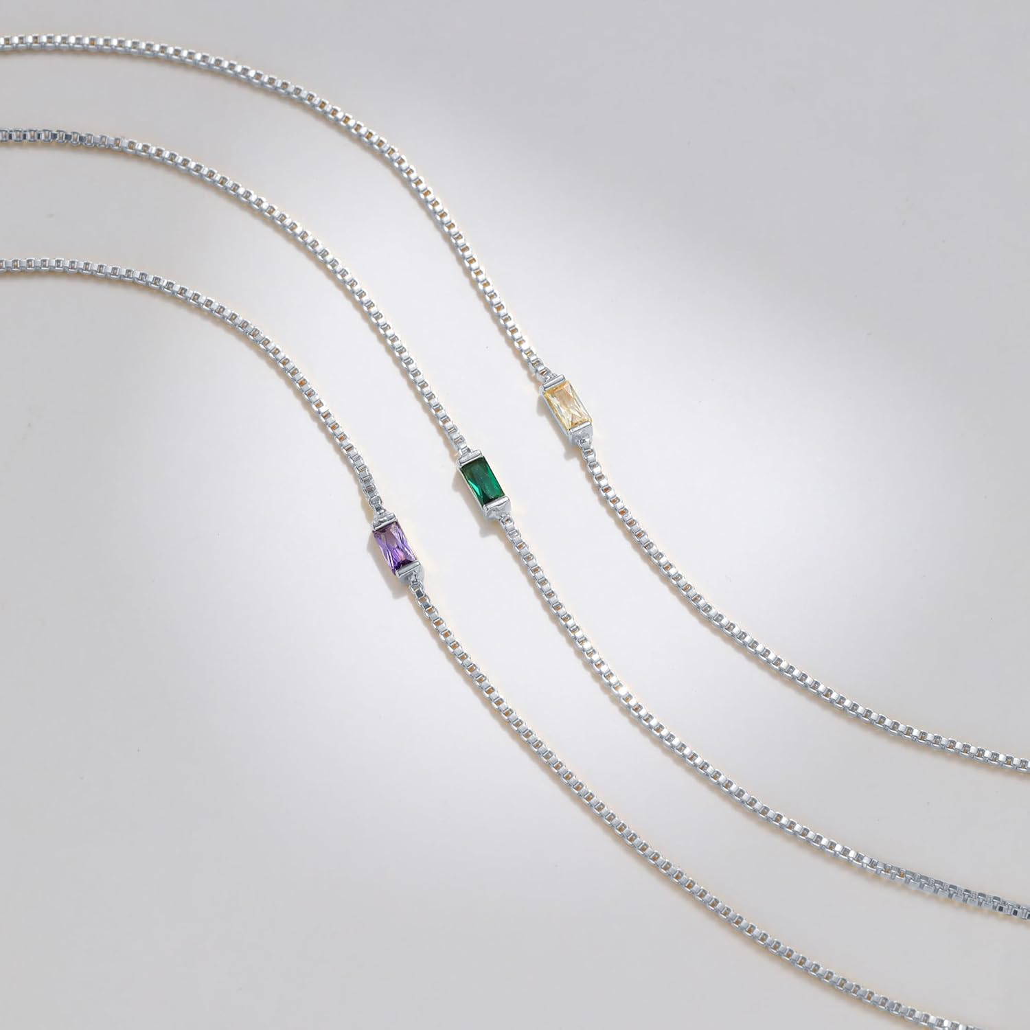 JSJOY Valentines Day Gifts Birthstone Bracelets for Women Gold Dainty Link Bracelet Birthstone Jewelry Birthday Gifts for Her Mom Wife Girlfriend Anniversary Jewelry - Image 6