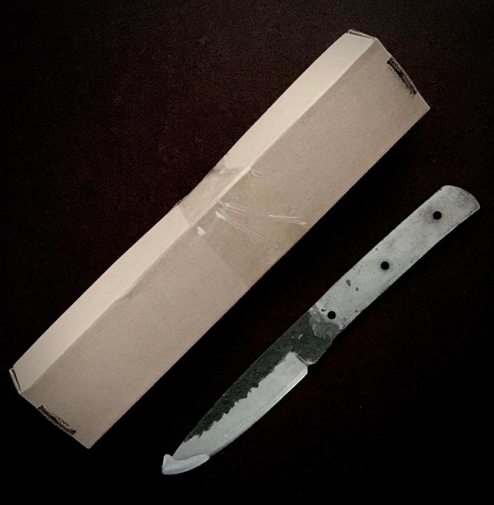 Lame vierge Scandinave en acier VG10 | Couteau de bricolage et cuisine | Forgé à la main, pleine soie