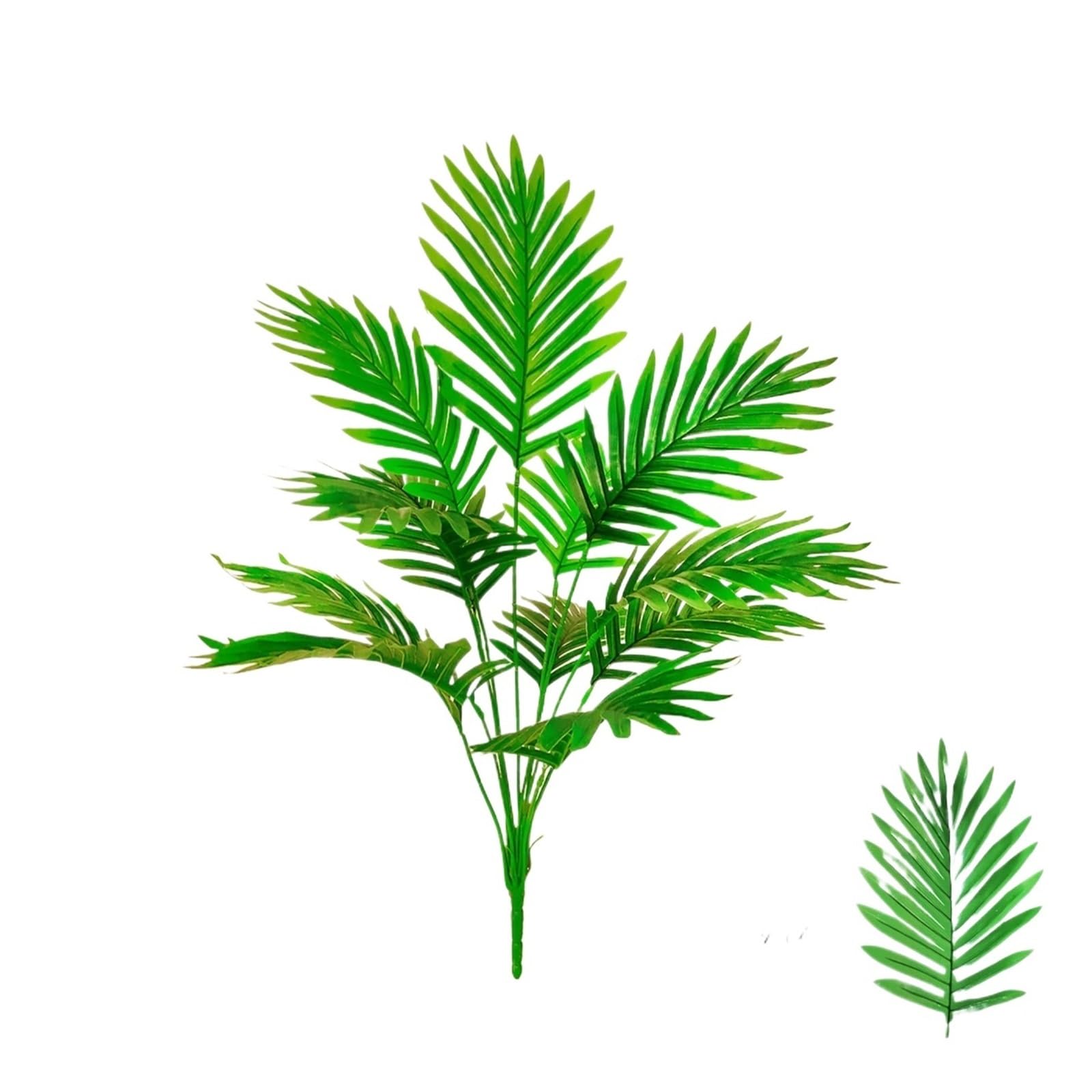 68-120 cm/47,2 pollici Palma artificiale Pianta tropicale finta Rami di foglia di palma in plastica verde adatti for la decorazione del giardino di casa(SWK6-24Y-125-Z11)