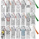 100 Piece DIY Inspirational Bookmarks for Kids, Adults, Teachers, Students Bulk, Individually...