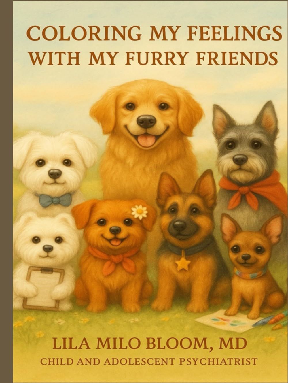 Coloring My Feelings With My Furry Friends: A Therapeutic Coloring Book for Kids