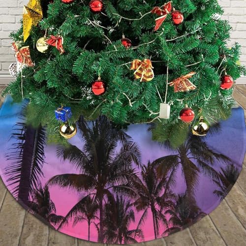 Christmas Tree Miami Beach South Beach Sunset Palm Trees in Ocean Drive Florida 30