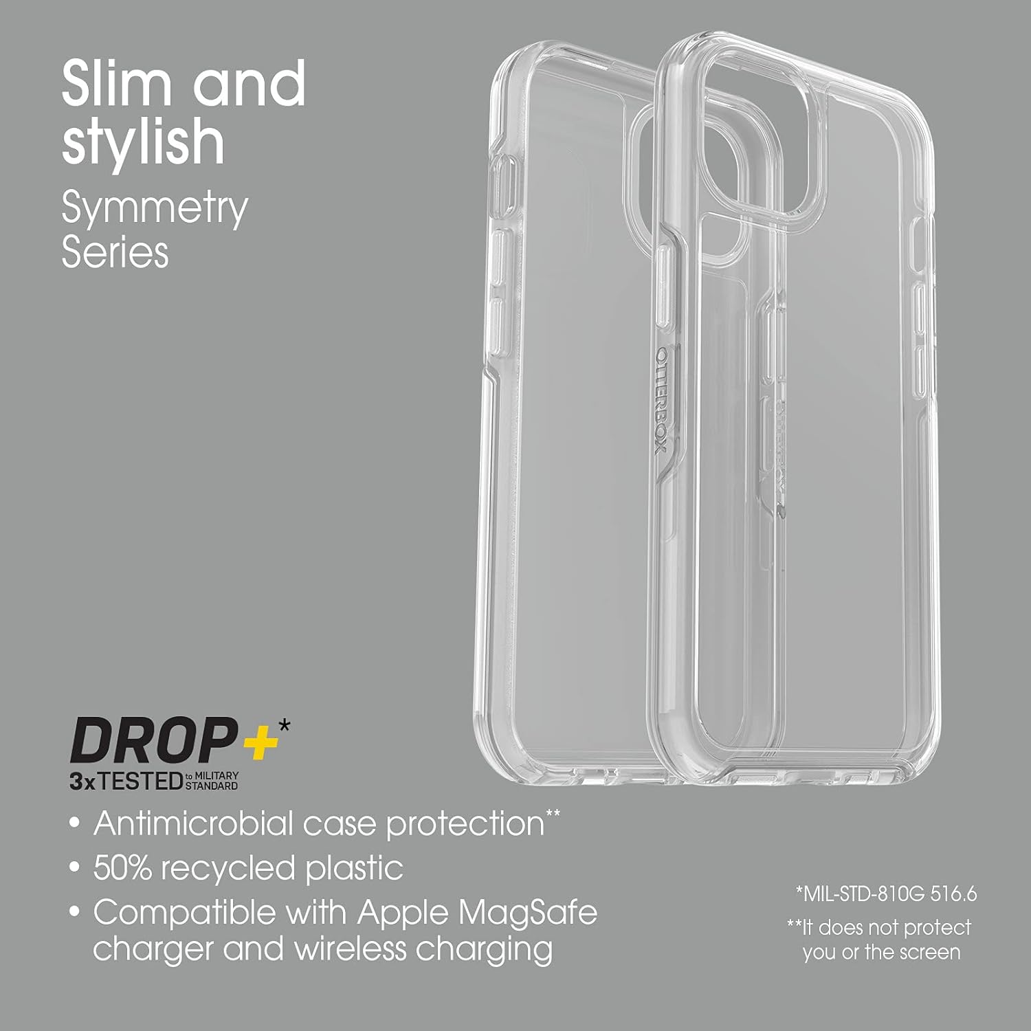 OTTERBOX SYMMETRY CLEAR SERIES Case for iPhone 13 (ONLY) - CLEAR : Cell Phones & Accessories
