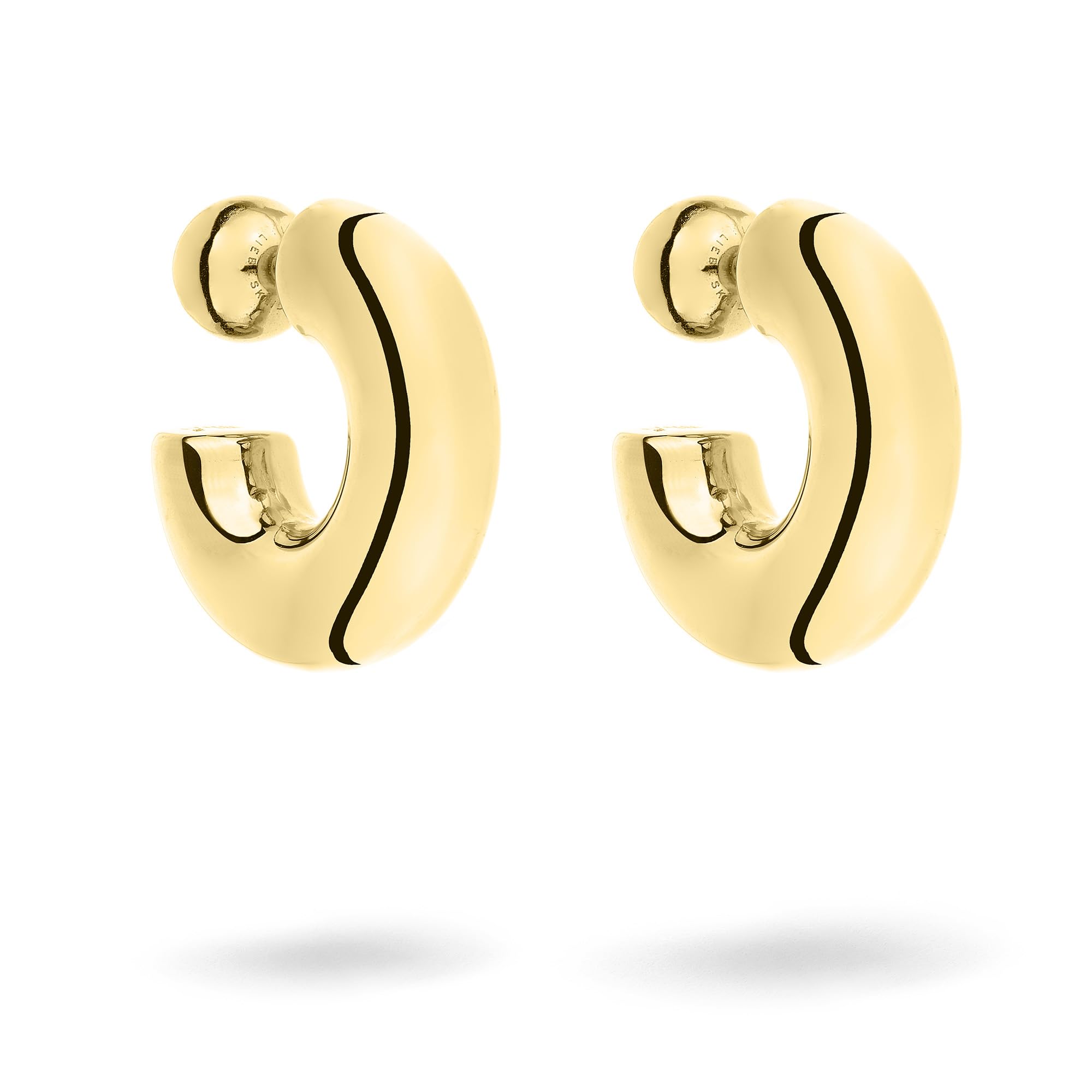 Liebeskind Berlin Ladies Hoop Earring LJ-1683-E-31 in Stainless Steel IP Gold