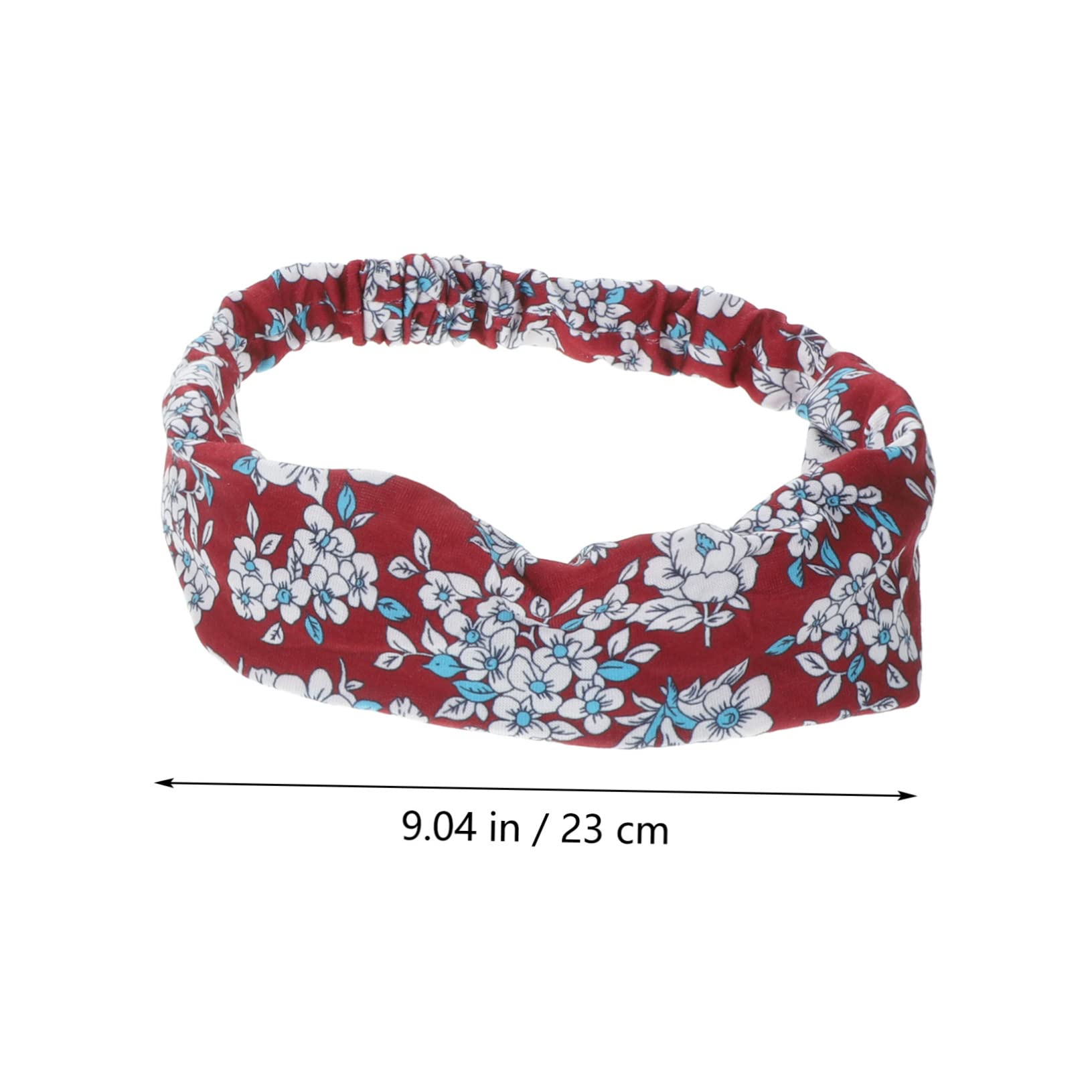FRCOLOR Lot De 3 Bandeaux Élastiques Anti-transpiration Pour Femmes Motif Floral Pour Le Yoga 6 Pièces X 3