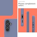 YATWIN Silicone Back Case for Samsung Galaxy S24 FE, Soft-Touch Phone Back Cover for Samsung Galaxy S24 FE - Lavender Grey gallery image
