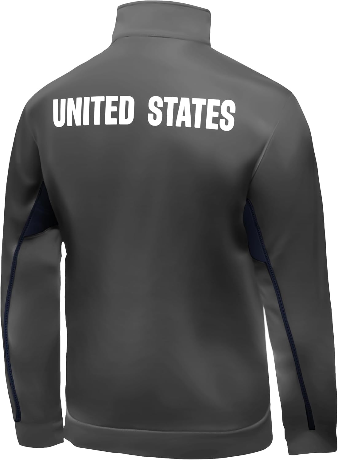 Icon Sports Officially Licensed U.S. Soccer Full Zip Up Active Adult Training Soccer Track Jacket image 4