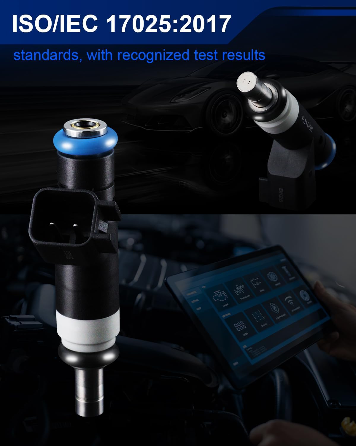 Upgraded FJ1058 Fuel Injectors For:-Jeep Patriot Compass 2007-2017, For:-Dodge Journey 2009-2015 Avenger 2008-2014 Caliber, For:-Chrysler 200 Sebring, 2.0L 2.4L L4 04891577AC (4 PCS)