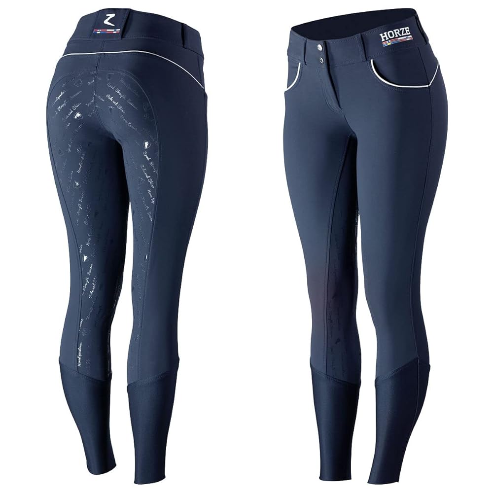 Fond Intégral Pantalon D'Équitation HORZE Avec Grip Silicone