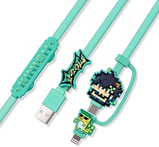 GENSHIN IMPACT Natlan Multicolor Pixel Series Soft Rubber Data Cable