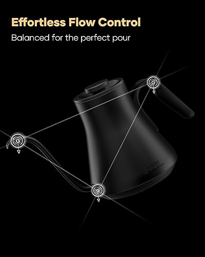 Miniatura 5 de Cocinare Barista Collection - Hervidor eléctrico de cuello de cisne, control de temperatura preciso de ±1 ℉ para verter café y té, calentamiento