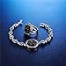 4 Packs Hoop Pendant Simulated Diamond Sparkly Jewelry Sets with Bracelet - Ring Size #8