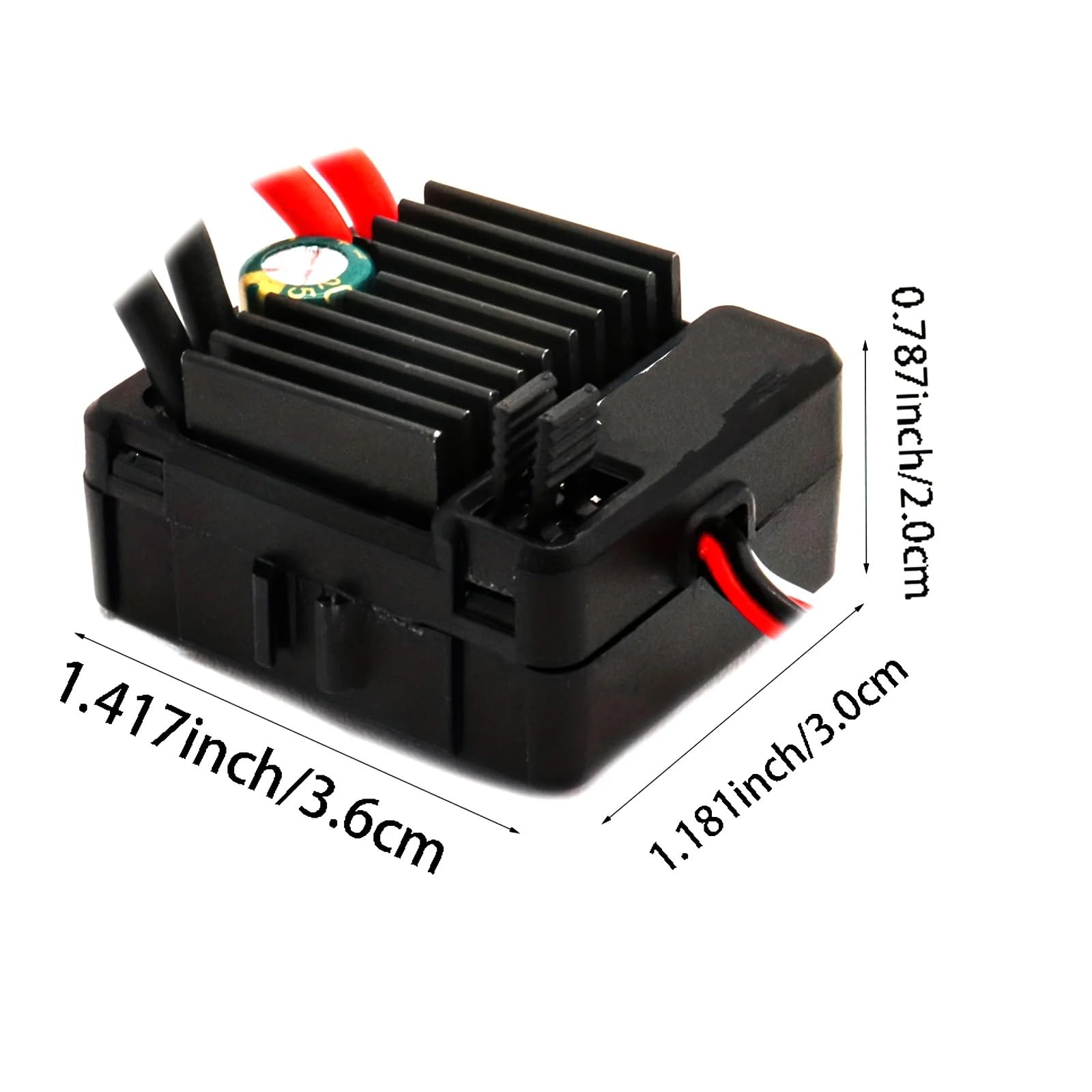 Accessori RC ESC Per Rock 1/10 1060 Spazzolato ESC 60A Impermeabile Elettrico Regolatore Velocità Touring Cars Per Buggy Camion Crawler RC Parti Automobili Accessori