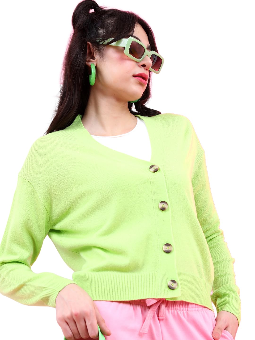 Womens Cardigan Long Sleeve Sweater