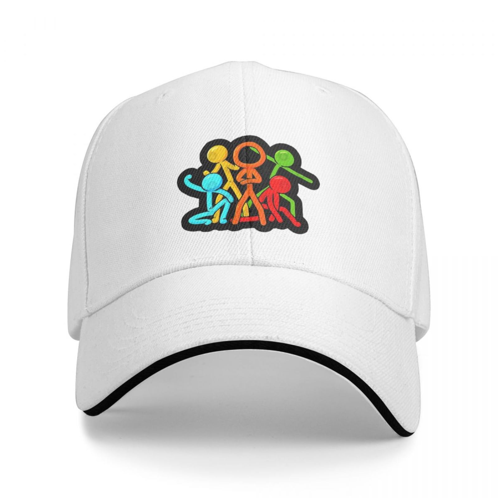 EIILHUED Alan Becker Cap Fashion Casual Baseball Caps Adjustable Hat Hip Hop Unisex Baseball Hats Customizable Polychromatic