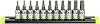 GRIPEDGE HEX Bit Socket Set | 11-PC - 14'' Drive Short SAE RPT Hex Driver Set | Sizes 116'' - 932'' | Made with S2 Steel | Includes Premium Aluminum Storage Rail |