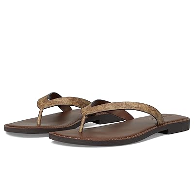 COACH Brianna Flip Flop In Signature Canvas Women