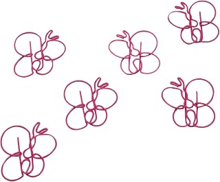 Butterfly Shaped Paper Clips (100 Count) – Pink Decorative Paper Clips for Office, School & Gifts – Round Tin Included – Butler in the Home