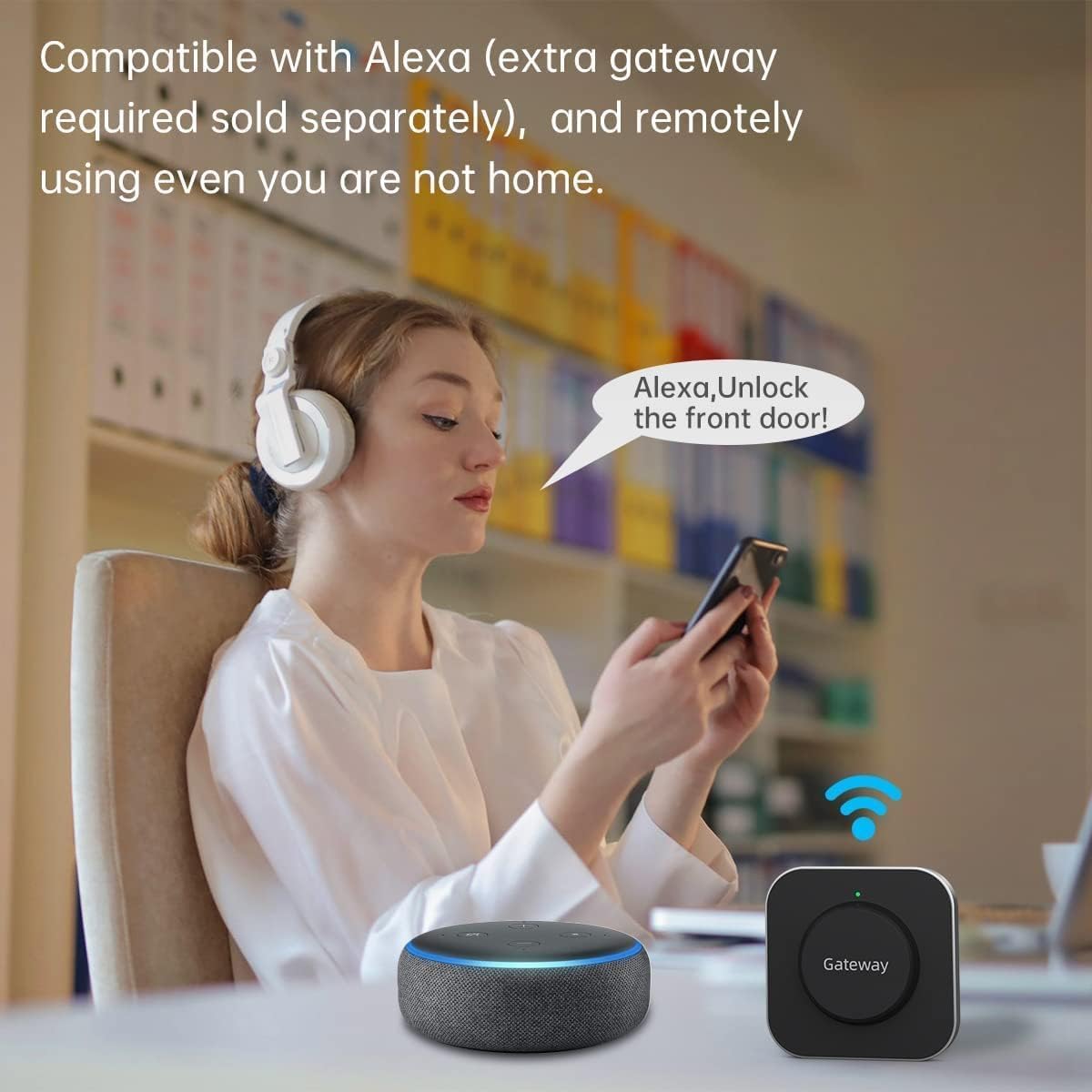 SMONET Cerradura inteligente para puerta delantera con asa, juego de cerradura de puerta de entrada sin llave, cerrojo inteligente de huellas dactilares con aplicación Bluetooth, teclado electrónico
