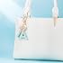 Alfabeto de moda Carta inicial Llavero Tassel Butterfly Colgante Llavero para bolso Bolsos Mujer Chica