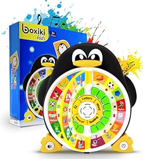 Boxiki kids Penguin ABC Learning Educational Toy with Electronic Learning Game Learning ABCs, Words, Spelling, Shapes, Where Is? Game, Kids' Favorite Songs