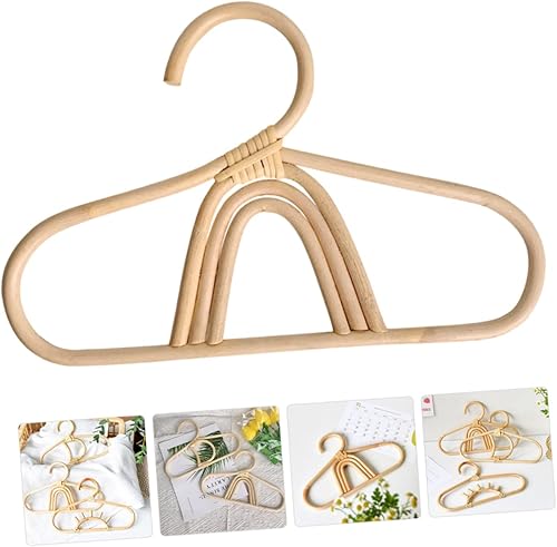 Miniatura 8 de UPKOCH Percha para niños, perchas para colgar ropa de bebé, perchas para niños, perchas para ropa para armario, perchas de ratán para niños,